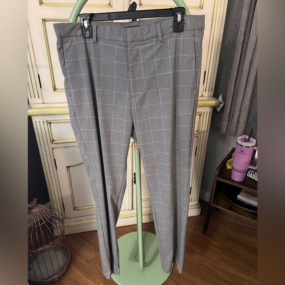 H&M Gray Checkered Men's Pants